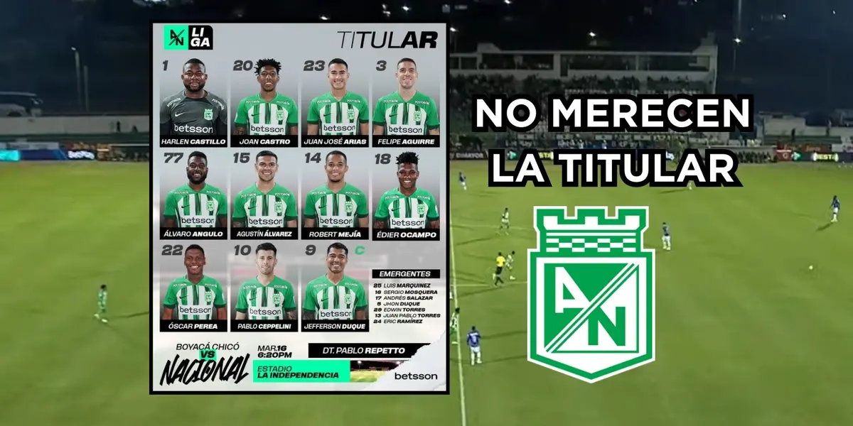 Dos jugadores no vienen dando la talla. Foto de jugadores tomada de Twitter @nacionaloficial y captura de pantalla de Win Sports.