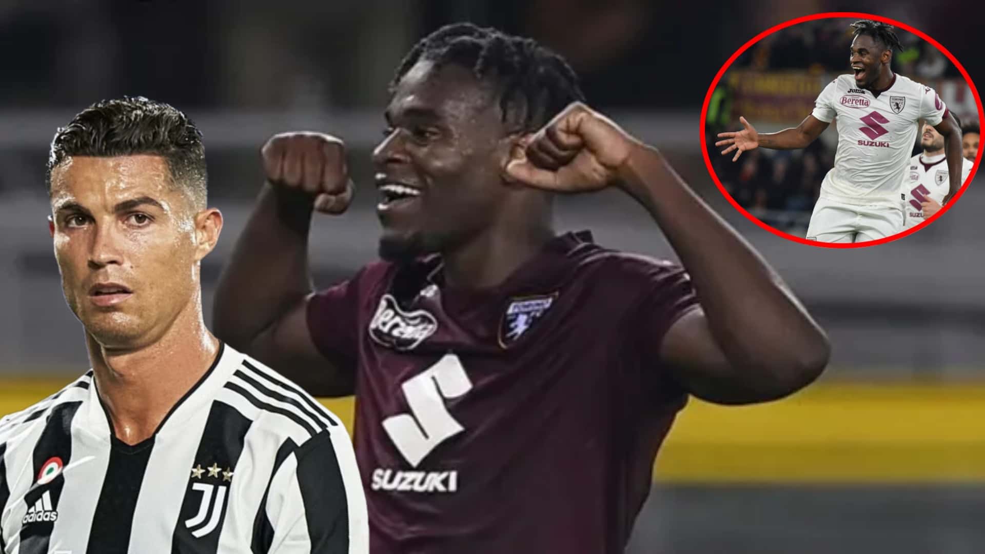 Duván Zapata en modo crack en Italia (Foto tomada RCN, TyC Sports, El Deportivo)