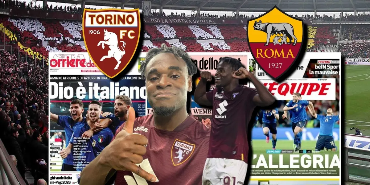 Duván Zapata le anotó un golazo a la AS Roma y la prensa de Italia reaccionó.