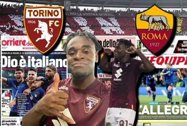 Duván Zapata le anotó un golazo a la AS Roma y la prensa de Italia reaccionó.
