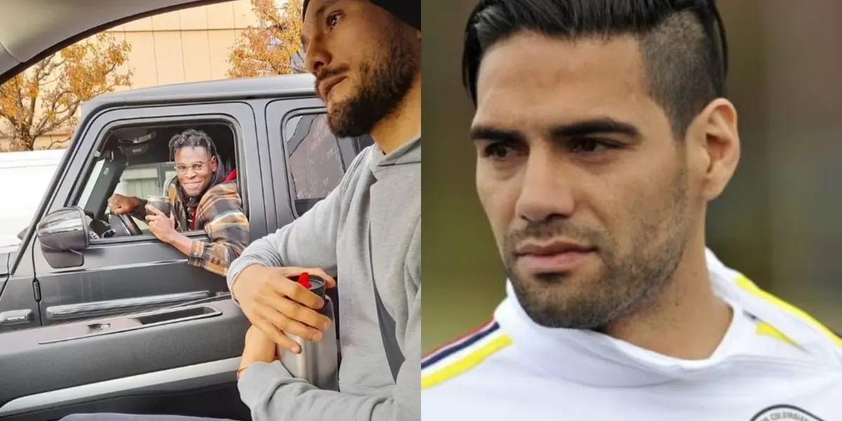 Duván Zapata presume en Italia una lujosa camioneta y su paisano Radamel Falcao ahora maneja autos más sencillos.