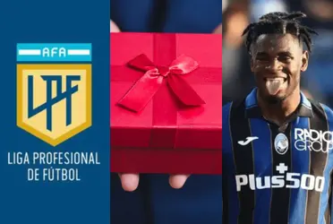 Duván Zapata recibió un regalo directamente desde la liga de Argentina.