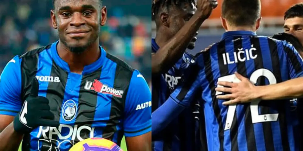 Duván Zapata en redes sociales enseñó con quien se le pasa ahora en el Atalanta y comenzó el año 2022 con mucha alegría pese a estar lesionado.