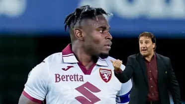 Duván Zapata y Néstor Lorenzo Foto: Transfermarkt y FCF Selección Colombia