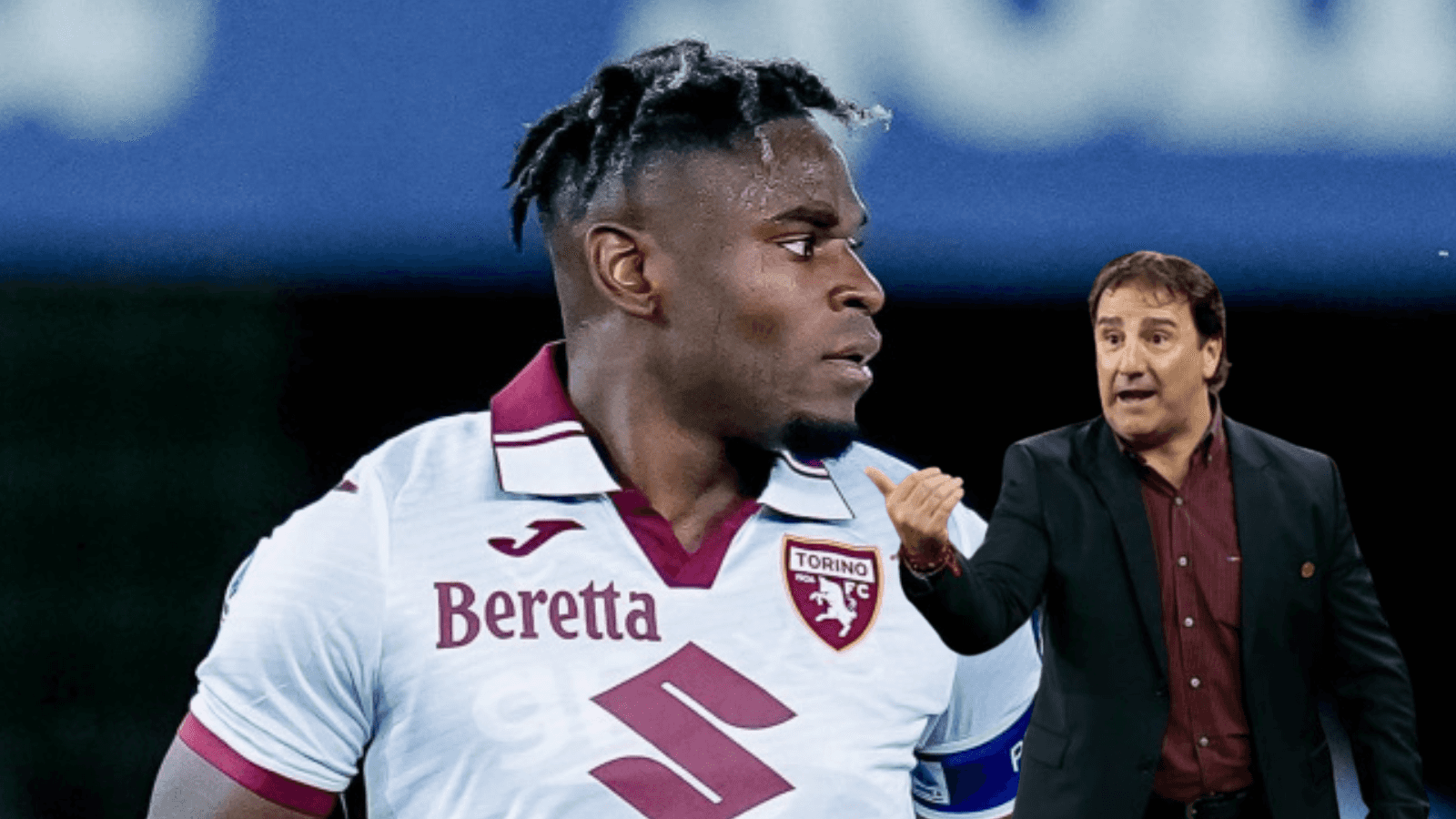 Duván Zapata y Néstor Lorenzo Foto: Transfermarkt y FCF Selección Colombia