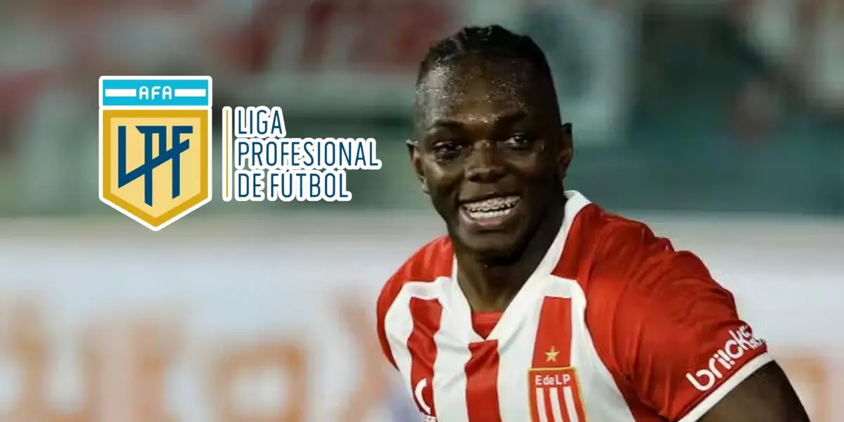 Edwuin Cetré celebrando un gol en Argentina