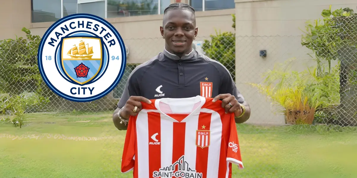 Edwuin Cetré jugador colombiano en Estudiantes de La Plata. Foto tomada de Infobae.