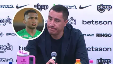 Efraín Juárez y Alfredo Morelos Foto: Captura de YouTube Dimayor y Antena 2