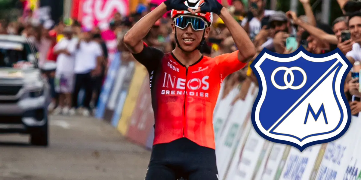 Egan Bernal y conoce el equipo del que es en Colombia Foto: Egan Bernal y Escudoteca