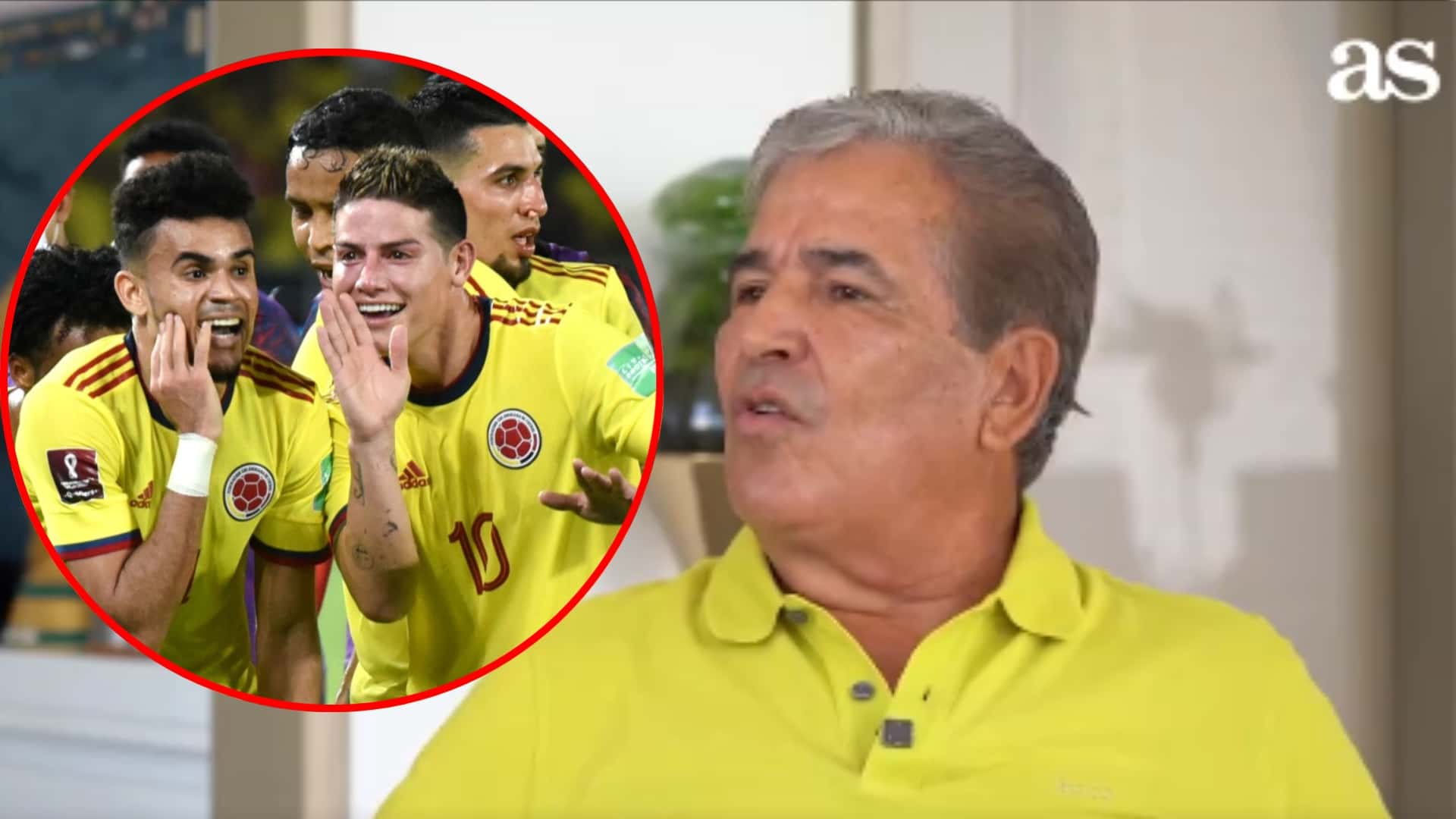El 10 de la tricolor le ganaría el pulso a Luis Díaz (Foto tomada de Noticias Caracol y AS captura de pantalla)