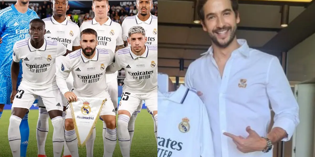 El actor colombiano Carlos Torres fue recibido por un importante jugador del Real Madrid en España.