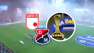 El ambiente en El Campín a esta hora con la apertura de la final del FPC Foto: Chat GPT, Escudoteca y Captura de Win Sports