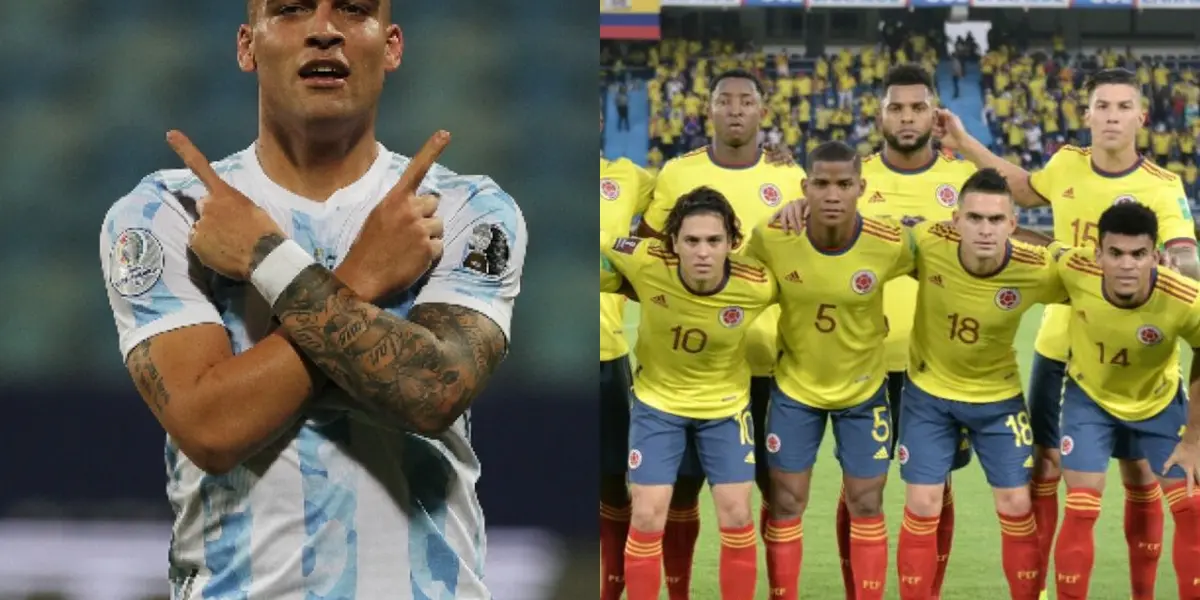 El argentino Lautaro Martínez solo respeta en la Selección Colombia a Radamel Falcao y no es de ahora es desde hace mucho tiempo por una razón.