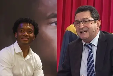 El argentino no paró de engrandecer en plena transmisión  al colombiano  tras el gol olímpico en Turín donde habló de su enorme capacidad.