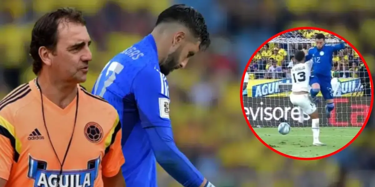 El arquero fue uno de los más troncos en el partido que empató Colombia 1-1 ante Uruguay