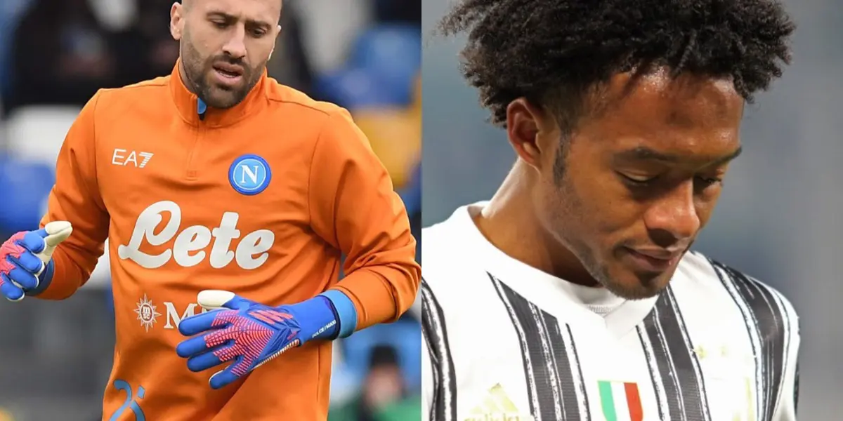 El arquero de la Selección Colombia estuvo presente en el partido de Napoli ante Udinese en la liga italiana.