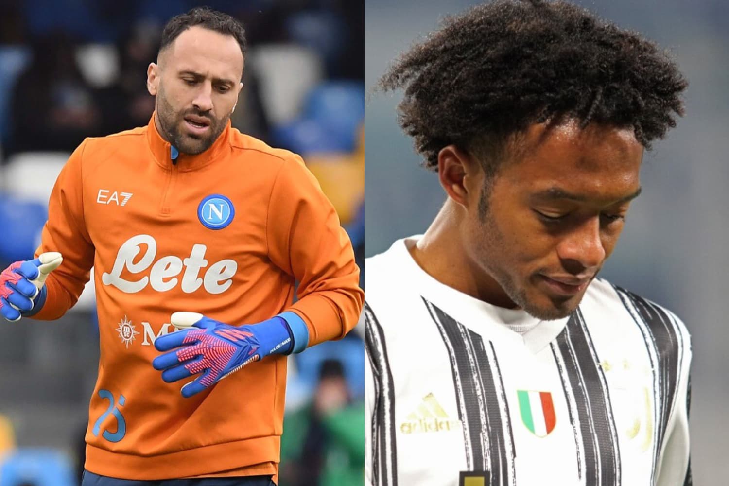 El arquero de la Selección Colombia estuvo presente en el partido de Napoli ante Udinese en la liga italiana.