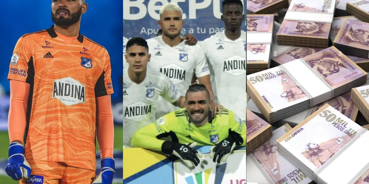 El arquero llegó libre a Millonarios, pero se reveló los millones que acordaron con el jugador para firmar su contrato