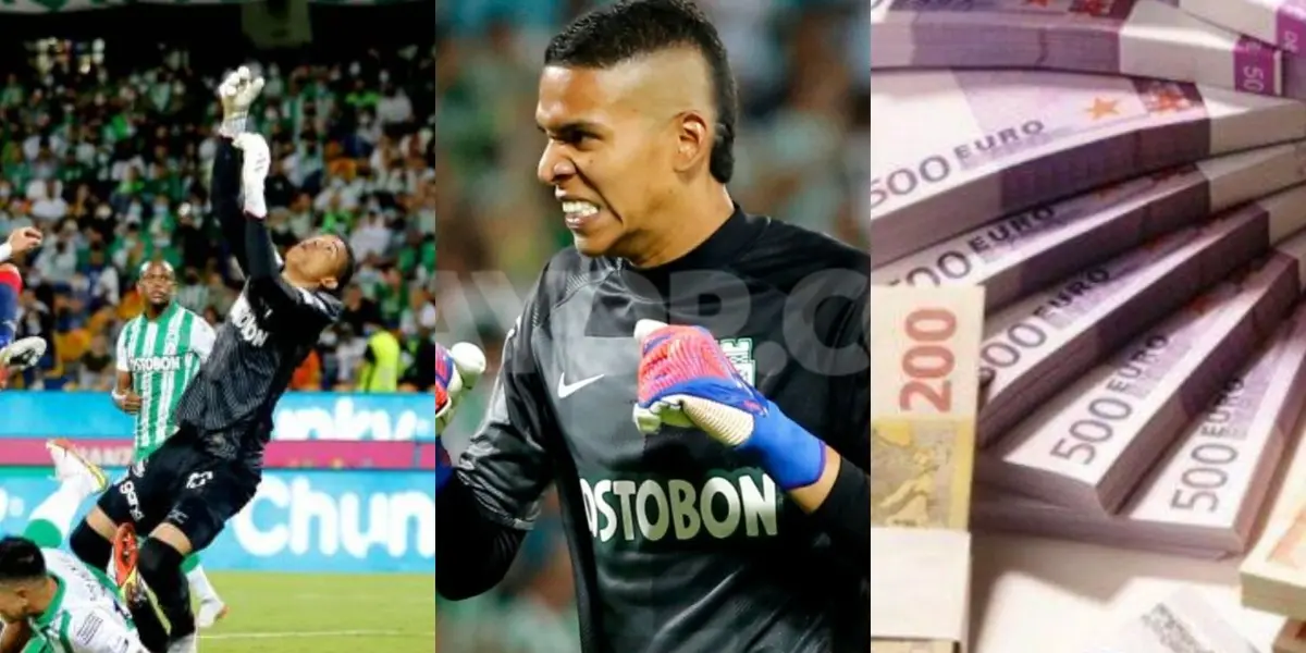 El arquero viene de ser figura en el empate de Atlético Nacional ante Águilas Doradas en la liga Betplay