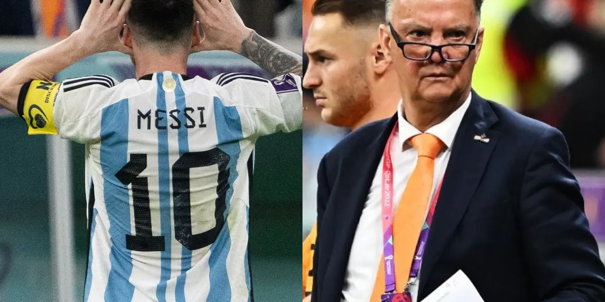 El astro argentino tuvo una dura acción para callar a Louis Van Gaal tras sacarlo del Mundial