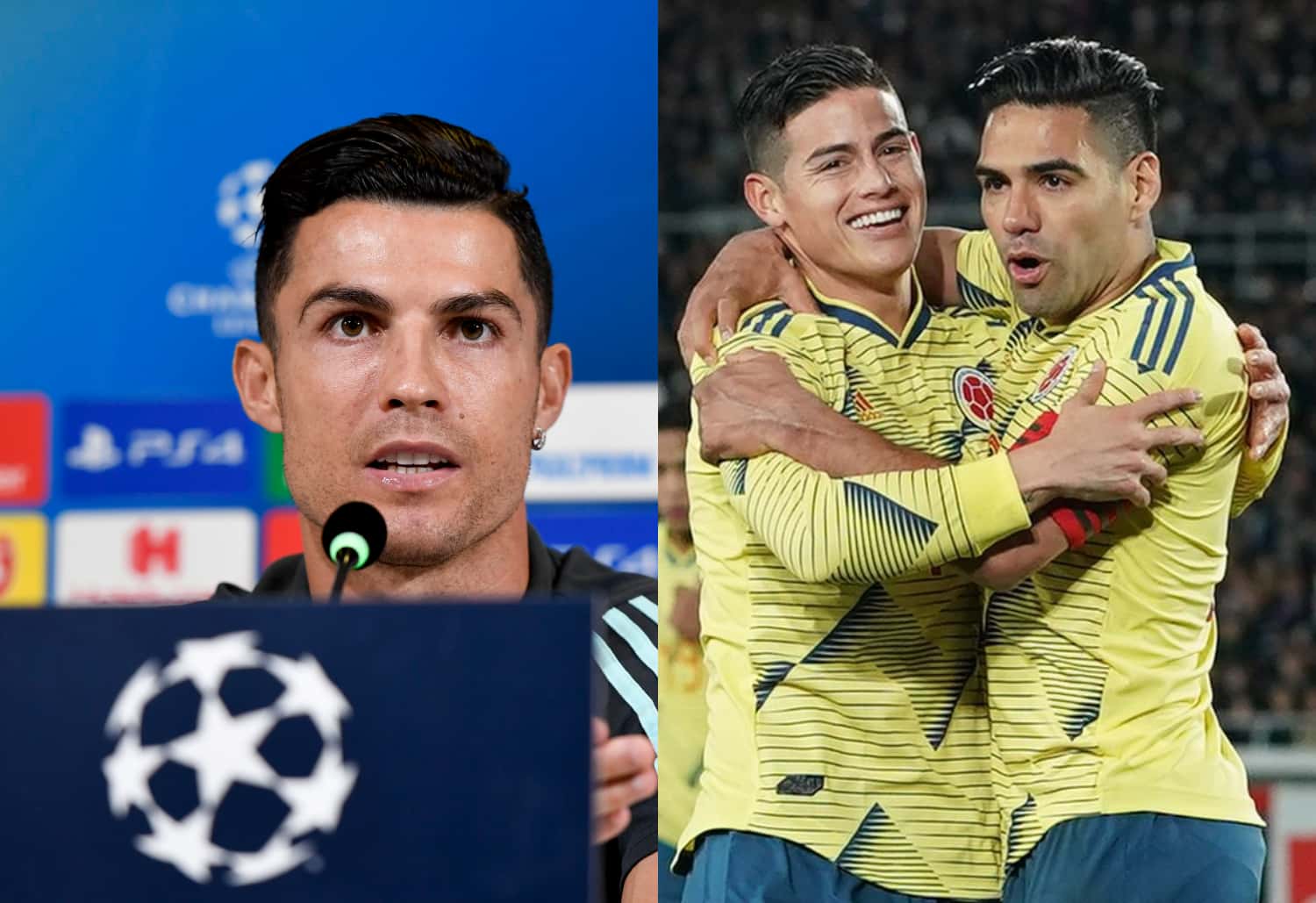 El astro portugués conoce a detalle a estos dos jugadores colombianos y en distintos momentos los ha elogiado por sus virtudes de juego.