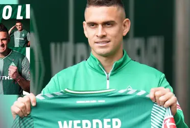 El atacante colombiano marcó su primer gol con la camiseta del Werder Bremen