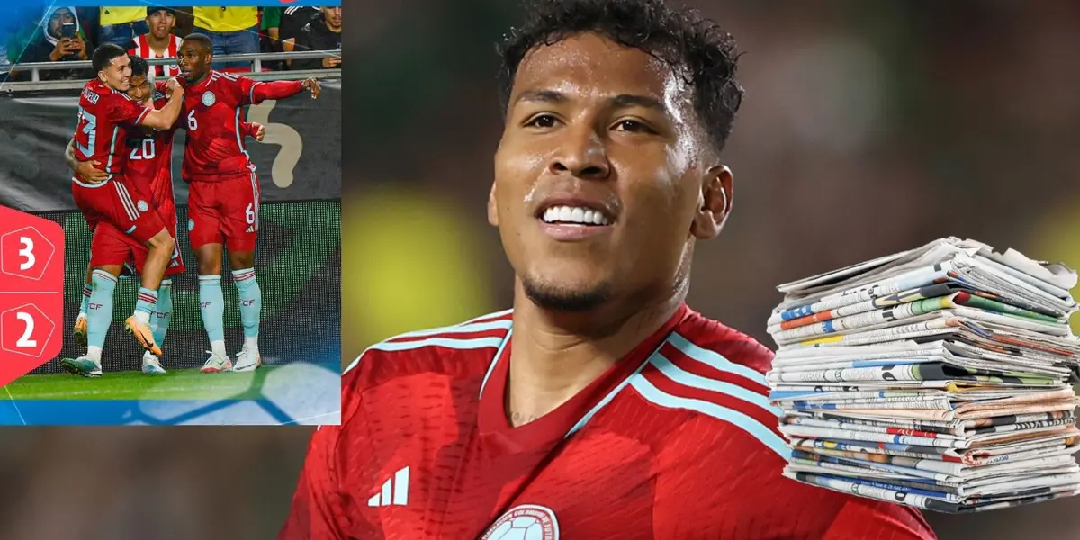 El atacante colombiano no decepcionó y marcó un gol para la victoria 3-2 de la tricolor