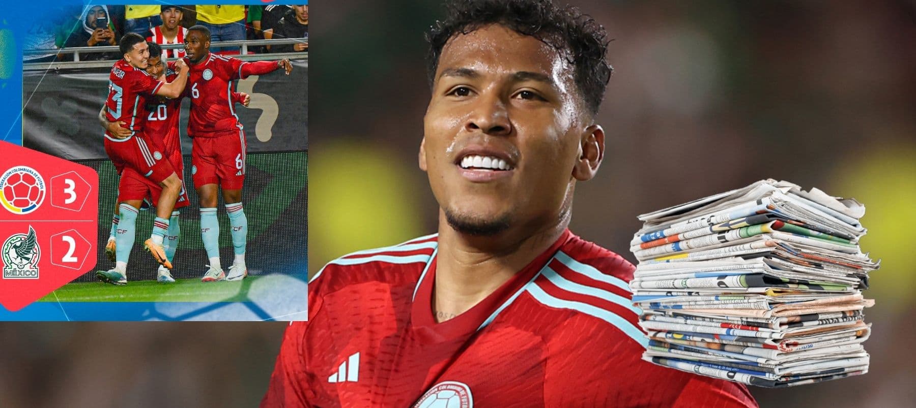 El atacante colombiano no decepcionó y marcó un gol para la victoria 3-2 de la tricolor