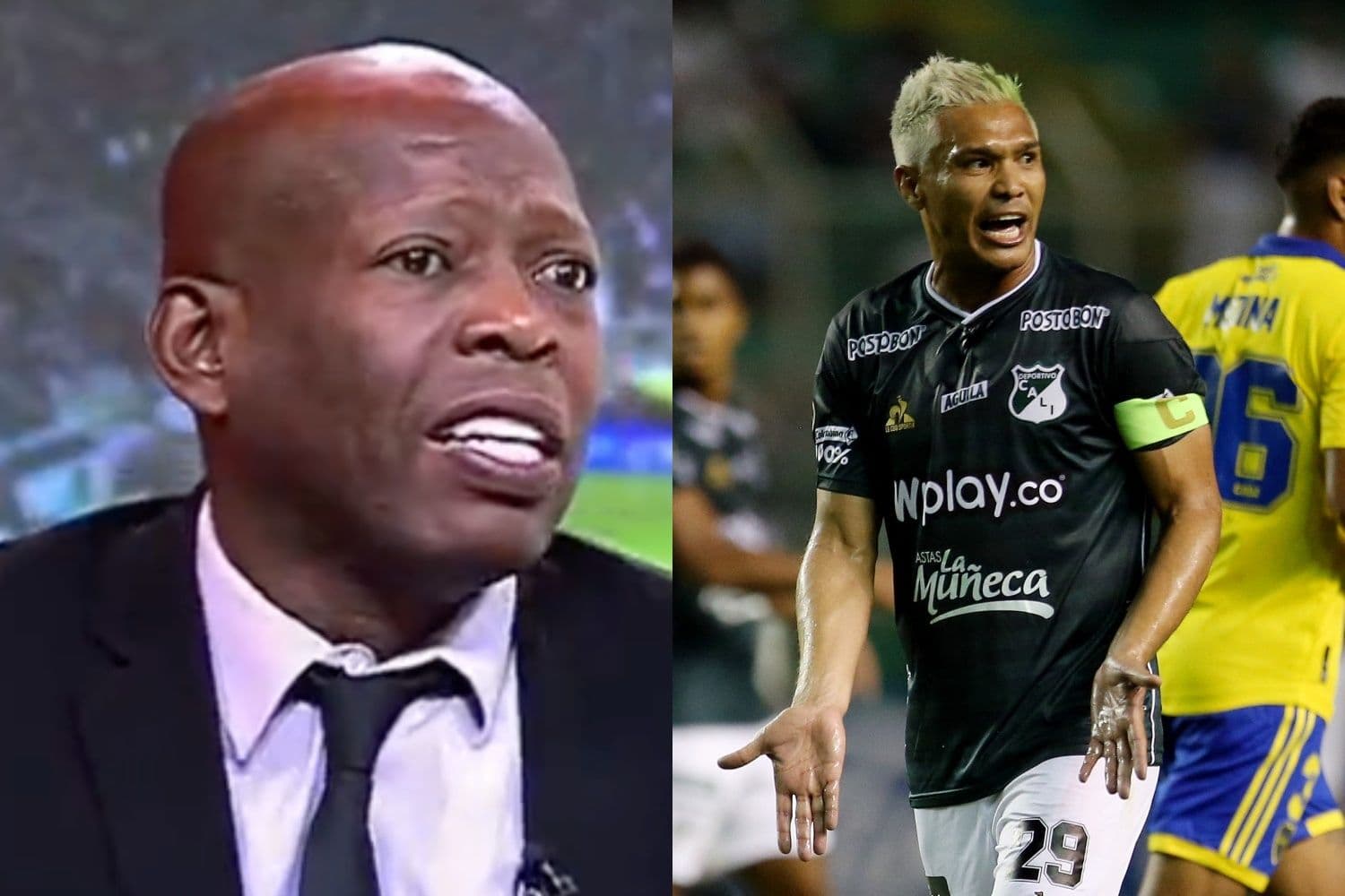El atacante fue expulsado en la derrota del Deportivo Cali 2-0 ante el Deportes Tolima