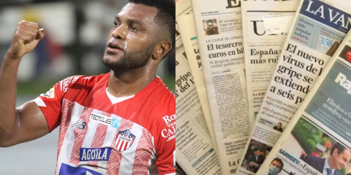 El atacante fue la figura del partido con Junior ante Oriente Petrolero en la Copa Sudamericana.