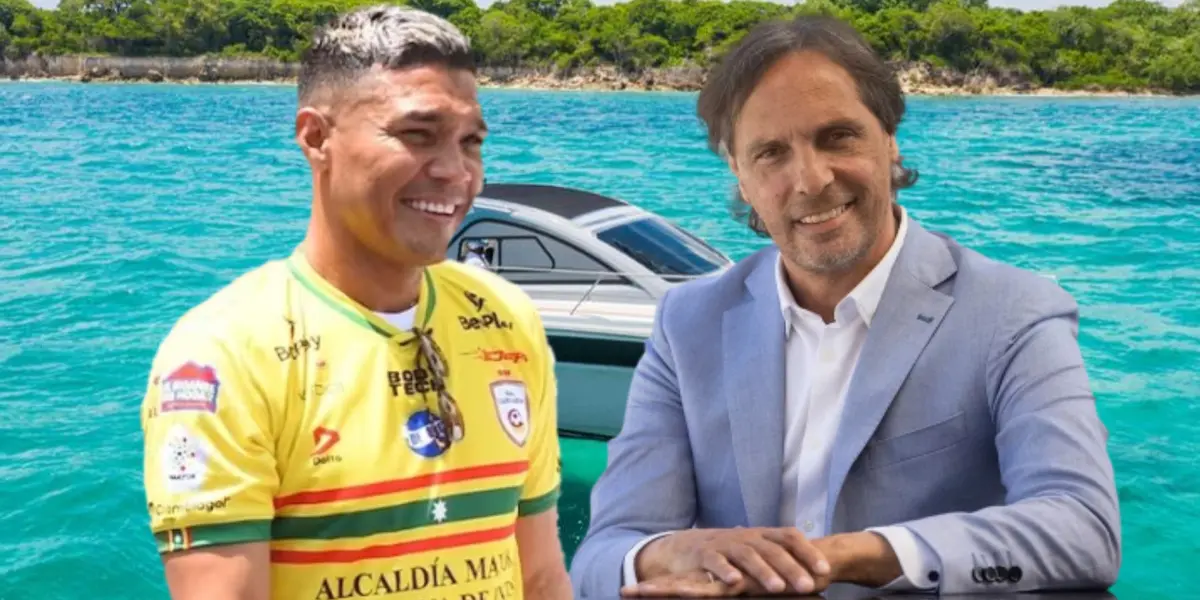 El barranquillero fue entrevistado en ESPN. Foto de fondo tomada de Yate.com, de Teo de Caracol Radio y de López de La Nación.