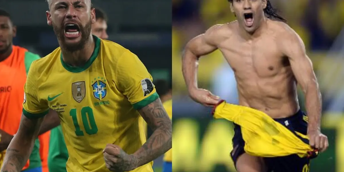 El brasileño Neymar cuando juega contra Colombia solo acepta la camiseta de James Rodríguez por un motivo personal.