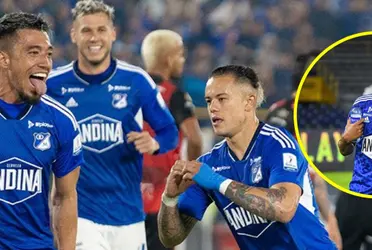 El capitán de Millonarios tuvo un choque con su compañero en el partido ante Cúcuta por Copa Colombia  