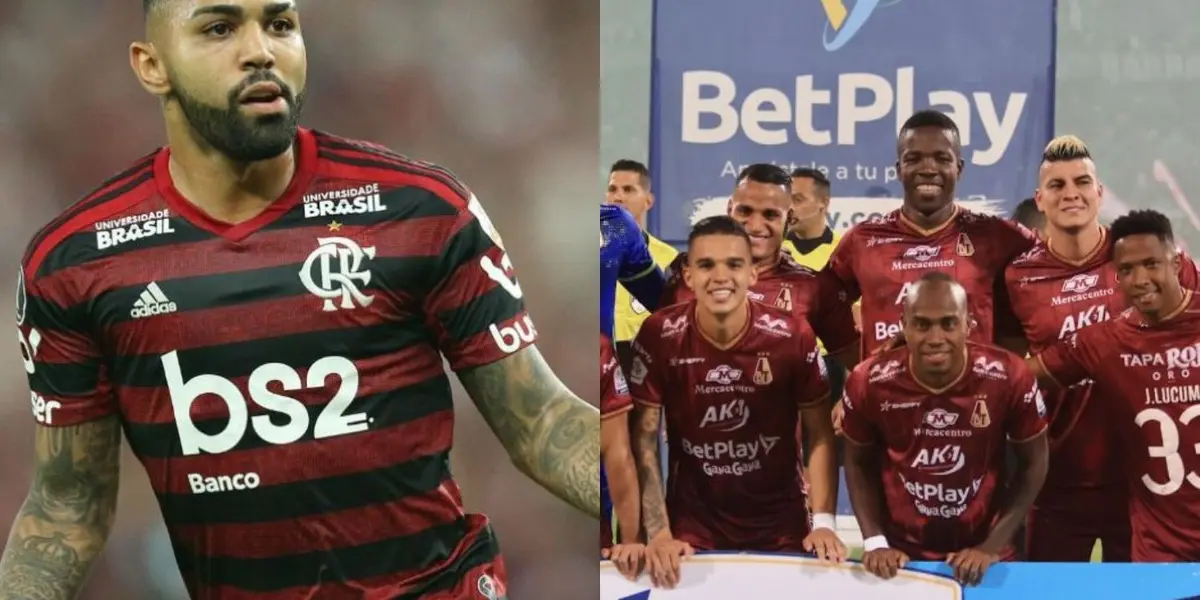 El club pijao está jugando ante Flamengo en Brasil por la Copa Libertadores 