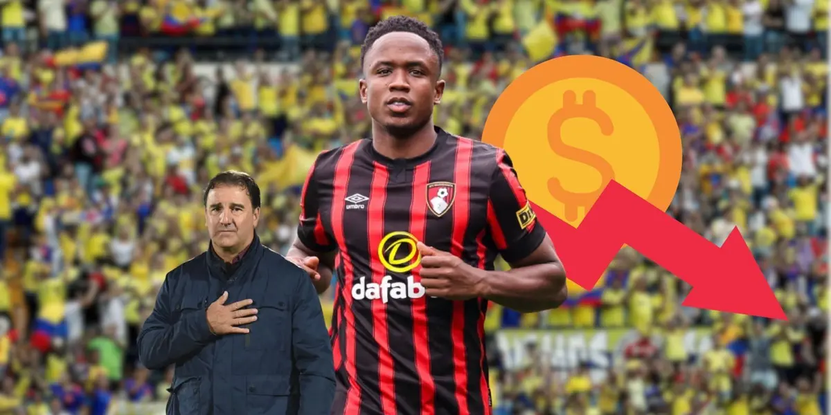 El colombiano no atraviesa su mejor momento y su valor en el mercado así lo refleja