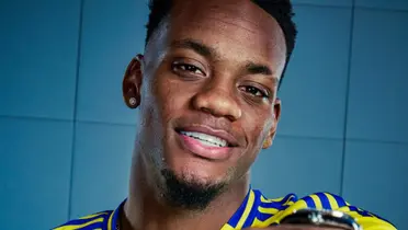 El colombiano comparte delantera con Cristiano Ronaldo y Sadio Mané. Foto: Instagram