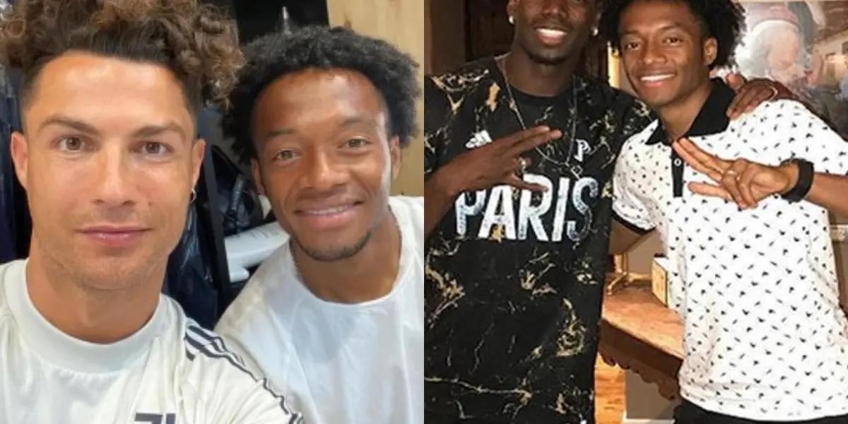 El colombiano Cuadrado apareció en un vídeo que se desconocía en las redes sociales y se aventuró con Paul Pogba en un baile que a Cristiano no le habría enseñado.