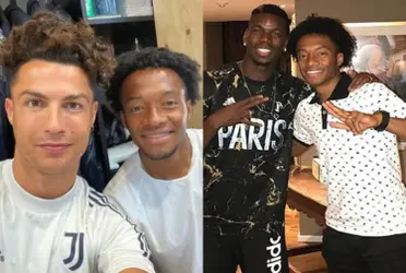 El colombiano Cuadrado apareció en un vídeo que se desconocía en las redes sociales y se aventuró con Paul Pogba en un baile que a Cristiano no le habría enseñado.