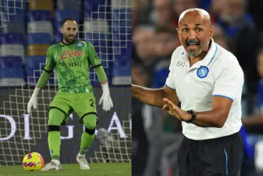 El colombiano David Ospina dejó claro que sigue vigente en el Napoli y sacó su arco en cero pese a las críticas y su posible no renovación de contrato.