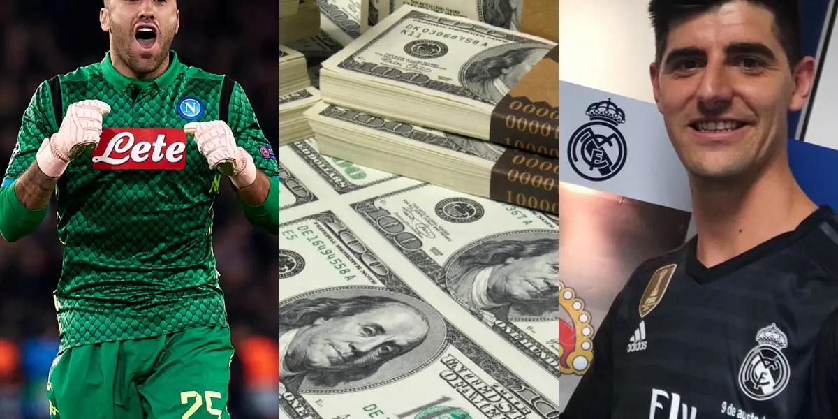 El colombiano David Ospina está en la mira del Real Madrid y la comparativa de sueldos con Thibaut Courtois es impresionante.