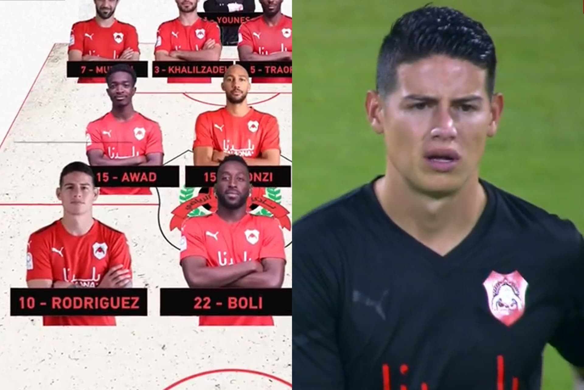 El colombiano debutó oficialmente con el Al-Rayyan SC, en la Liga de las Estrellas de Qatar.