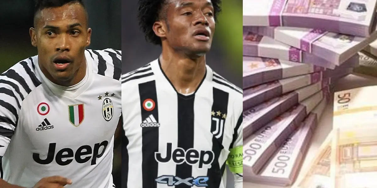 El colombiano es una de las figuras de Juventus, pero no tendría un gran salario como el brasileño Alex Sandro