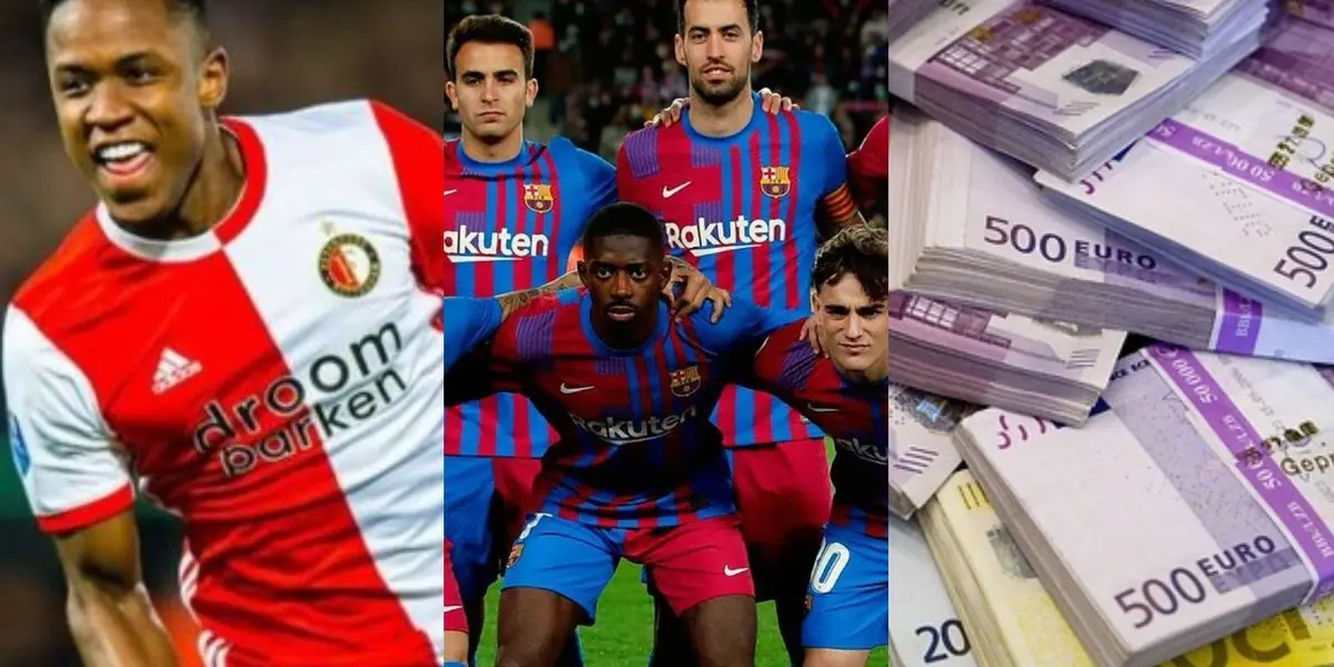 El colombiano estaría en la mirada de varios clubes y Feyenoord lo dejaría salir por una millonaria cifra