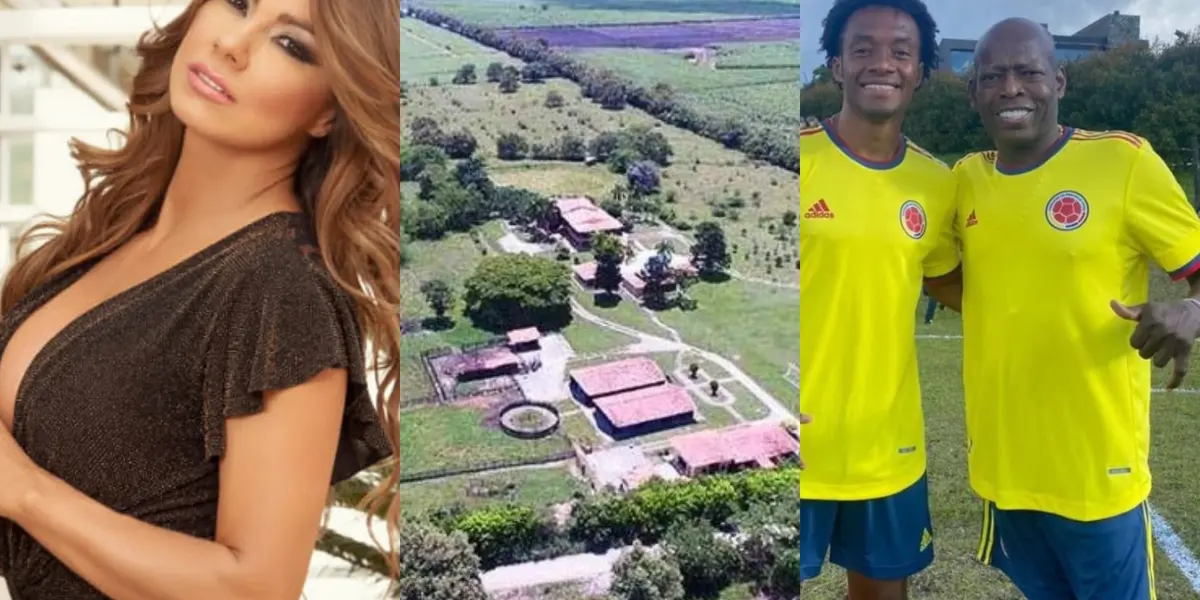 El colombiano Faustino Asprilla habría invitado a la actriz Esperanza Gómez hace algún tiempo a su finca en Tuluá.