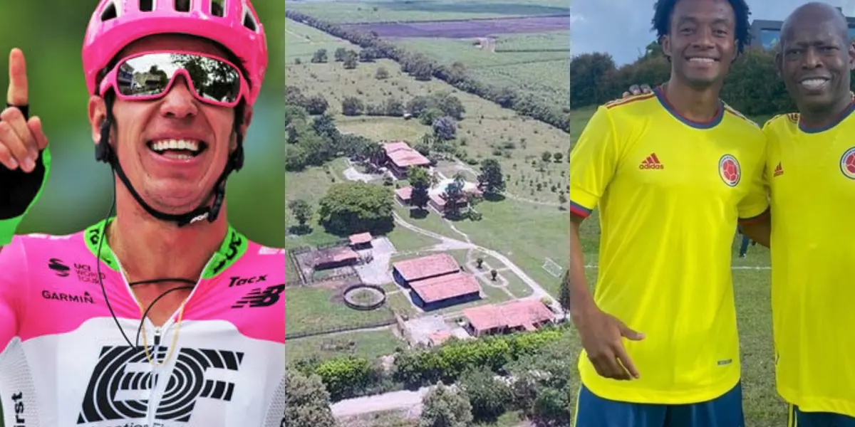 El colombiano Faustino Asprilla tiene una inmensa finca donde suele hacer fiestas, pero en paralelo le salió Rigoberto Urán con una propiedad similar pero con otro enfoque.