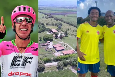 El colombiano Faustino Asprilla tiene una inmensa finca donde suele hacer fiestas, pero en paralelo le salió Rigoberto Urán con una propiedad similar pero con otro enfoque.