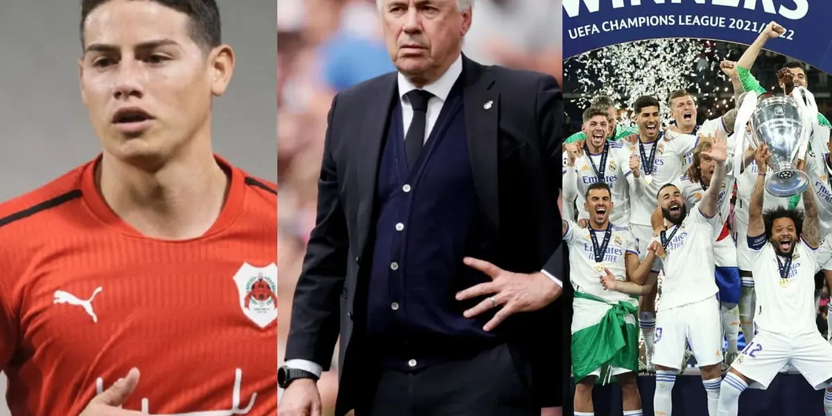 El colombiano fue dirigido por Carlo Ancelotti en varias oportunidades