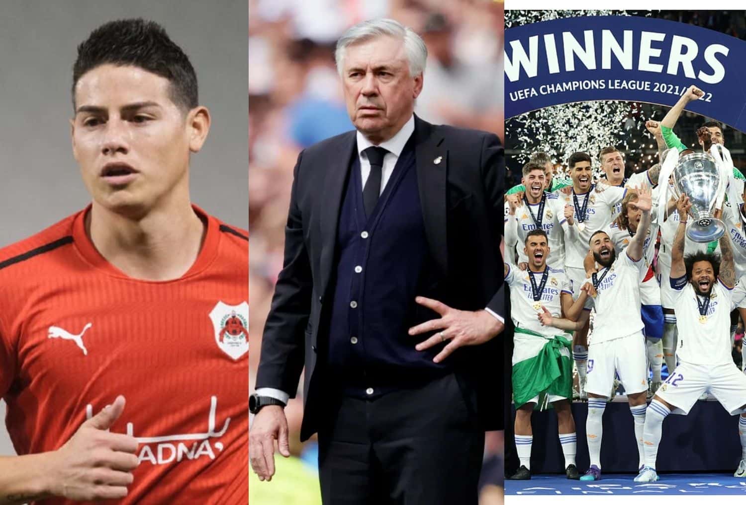 El colombiano fue dirigido por Carlo Ancelotti en varias oportunidades