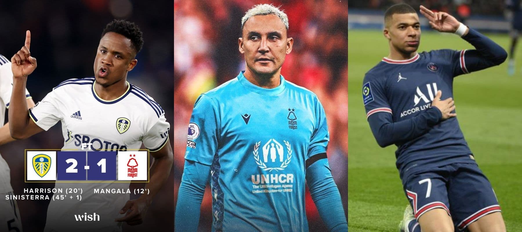 El colombiano fue la figura del partido entre Leeds y Nottingham Forest en Premier League