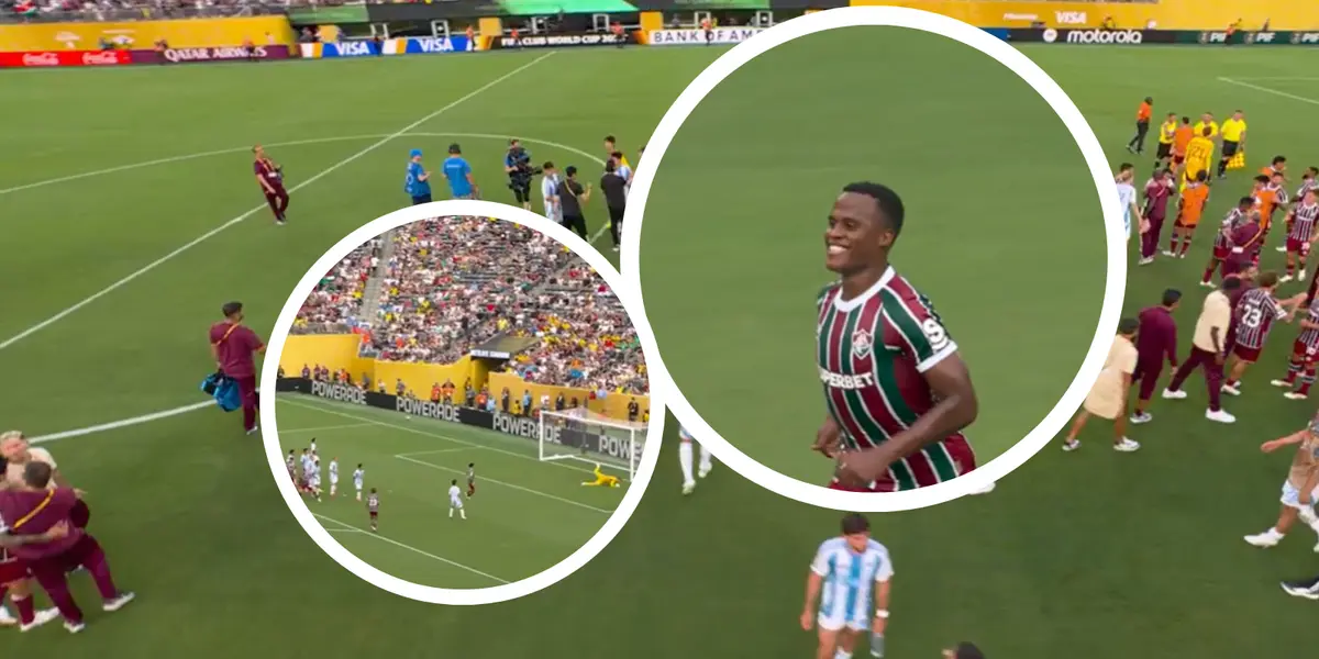El colombiano fue la figura del partido para el tricolor que se encamina en el Mundial de Clubes Foto: Captura de DAZN